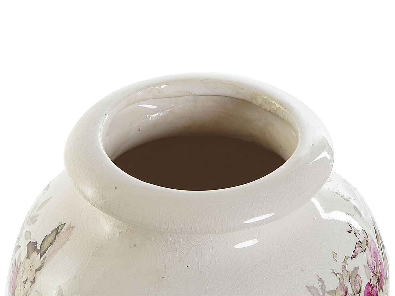 Vaso ceramica 18x18x25 fiori ld-188879