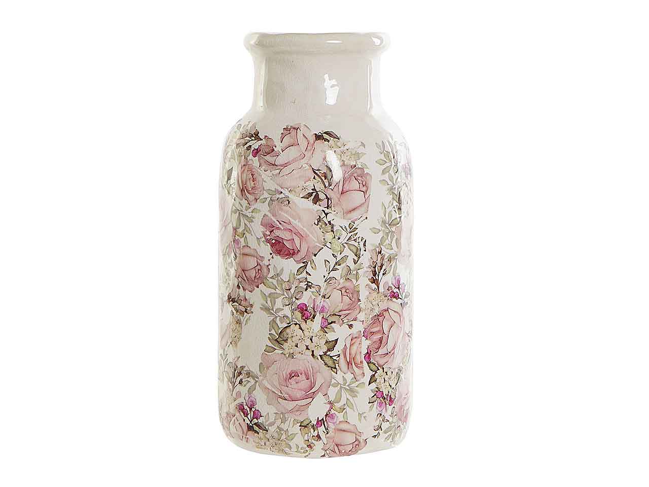 Vaso ceramica 15x15x32fiori ld-188880