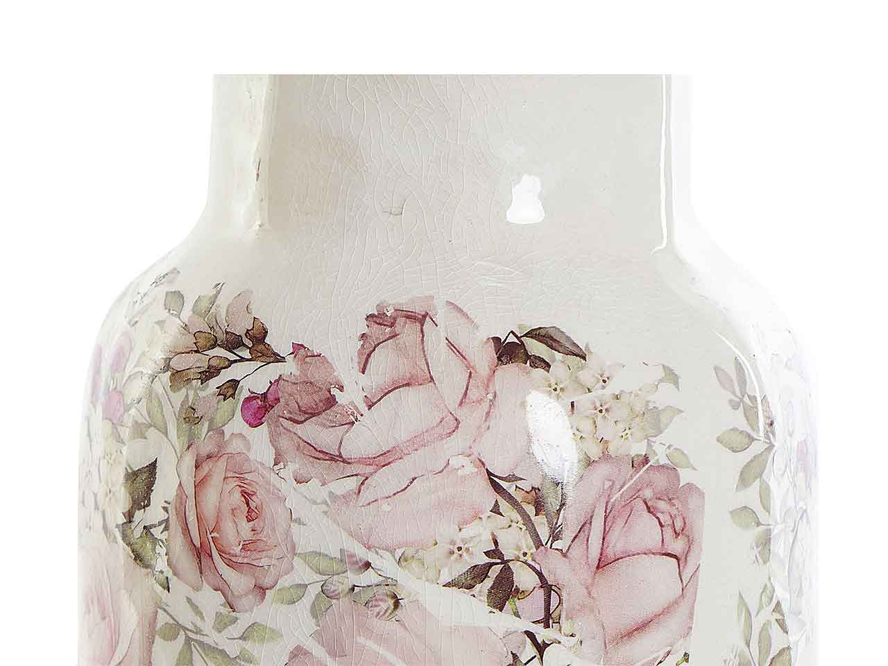 Vaso ceramica 15x15x32fiori ld-188880