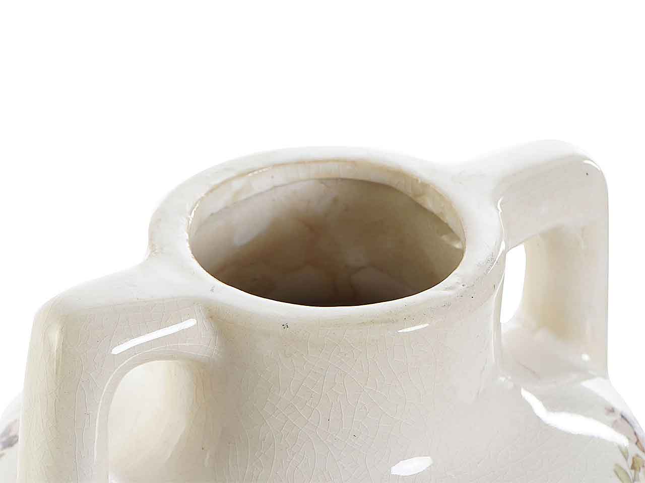 Vaso ceramica 17x17x22,5 fiori ld-188882