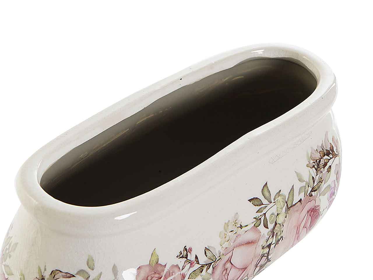 Fioriera ceramica 23x10x10 fiori ld-188886
