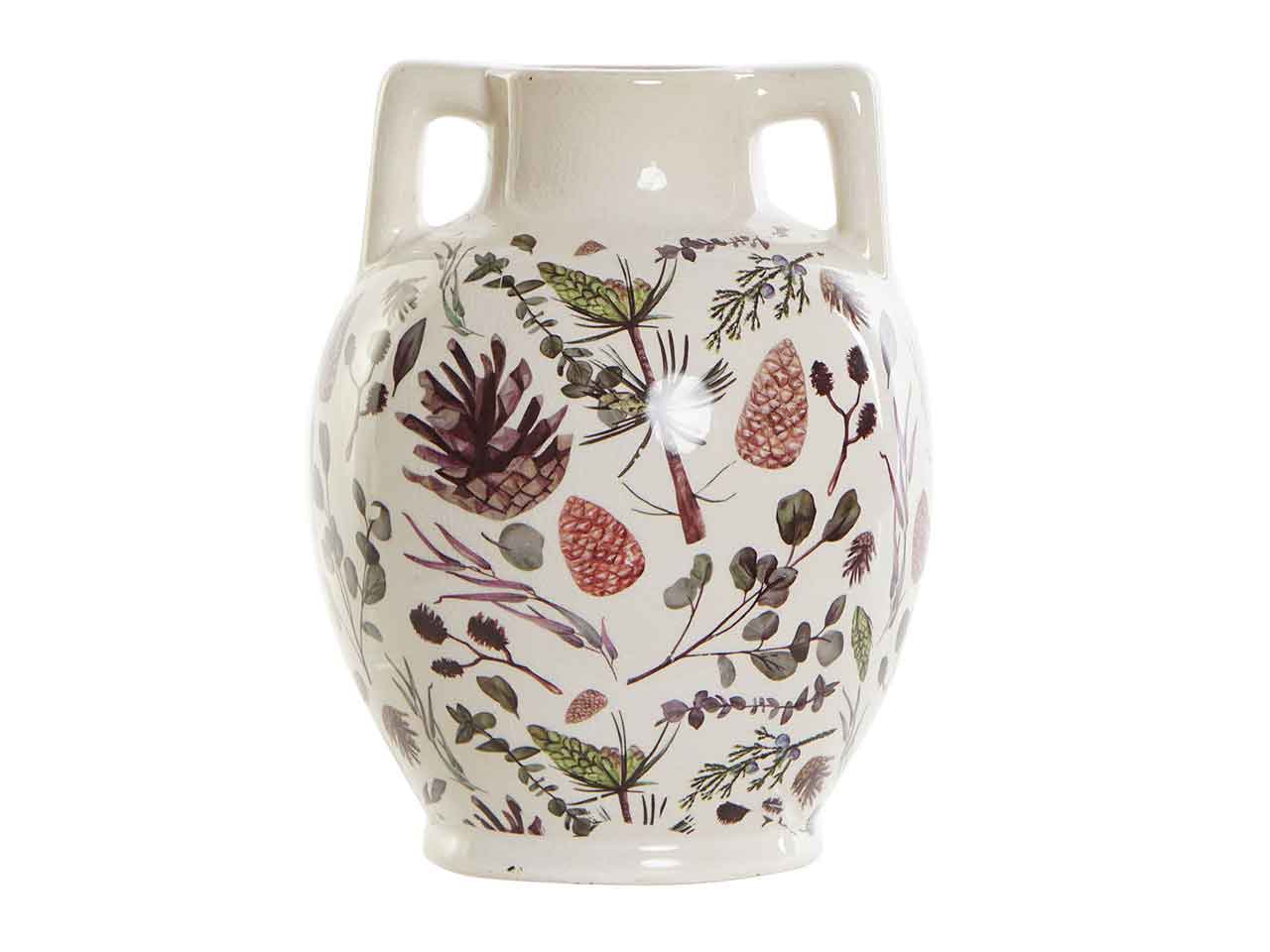 Vaso ceramica 17x17x22 bianco ld-188895