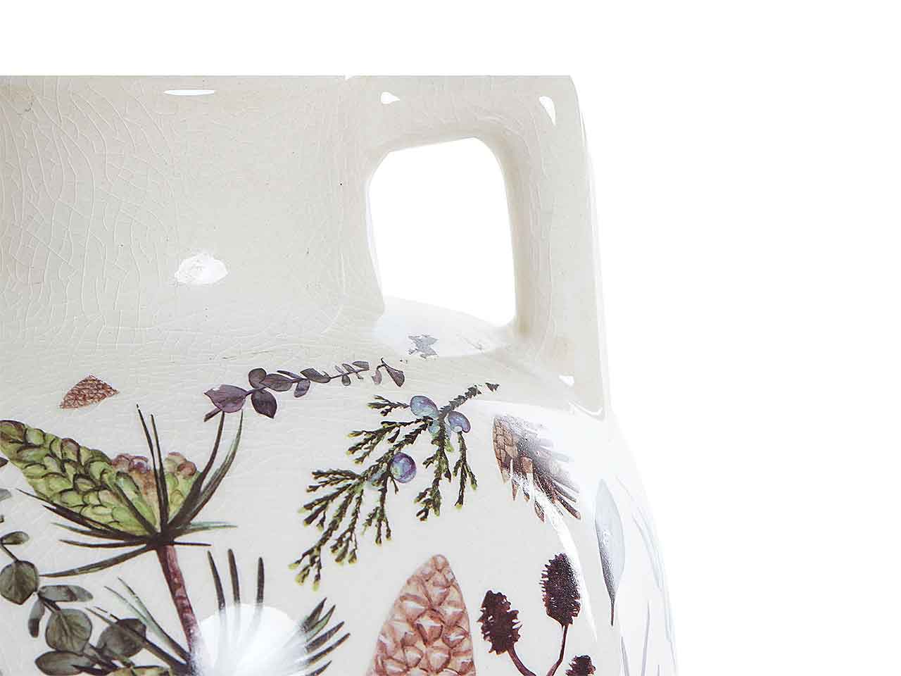 Vaso ceramica 17x17x22 bianco ld-188895