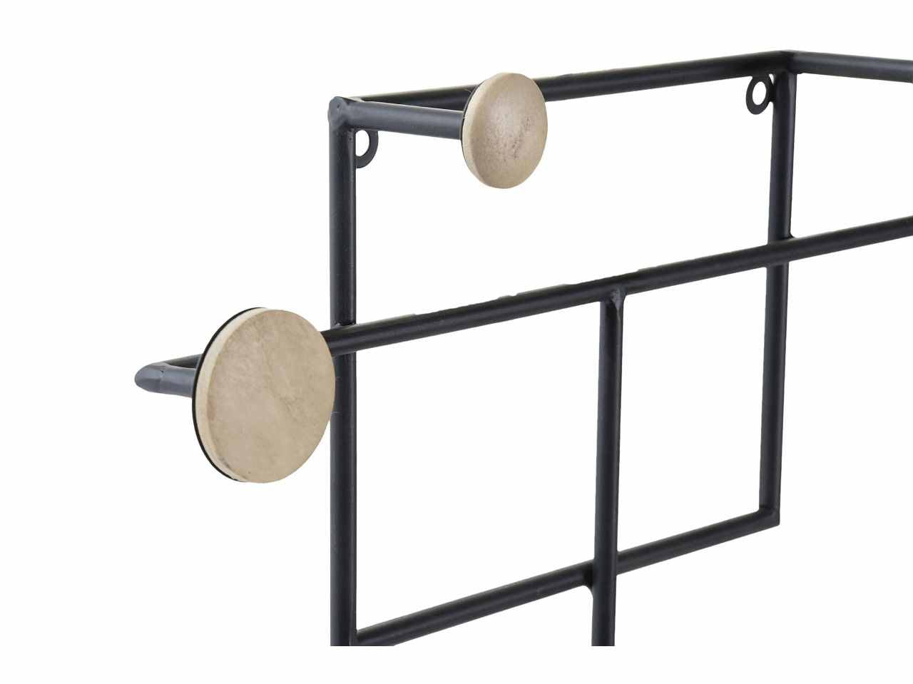 Attaccapanni met.49x7x22 nero pp-189400
