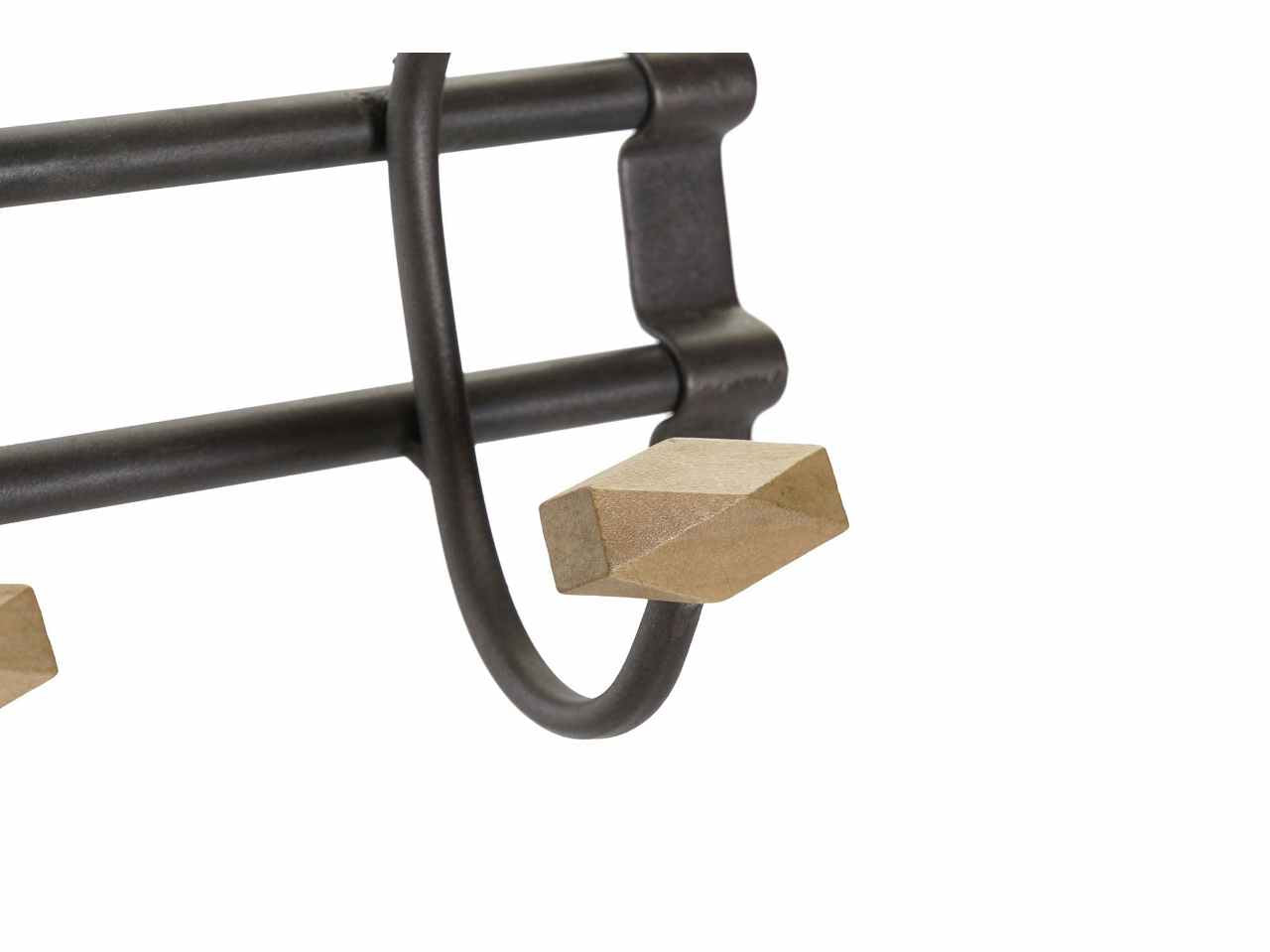 Attaccapanni met.60x8,5x17,5 nero pp-189402