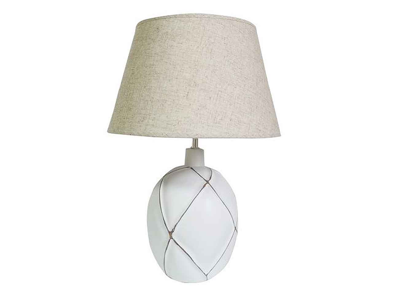 Lampada da tavolo 4x34x52 bianco ld-189645