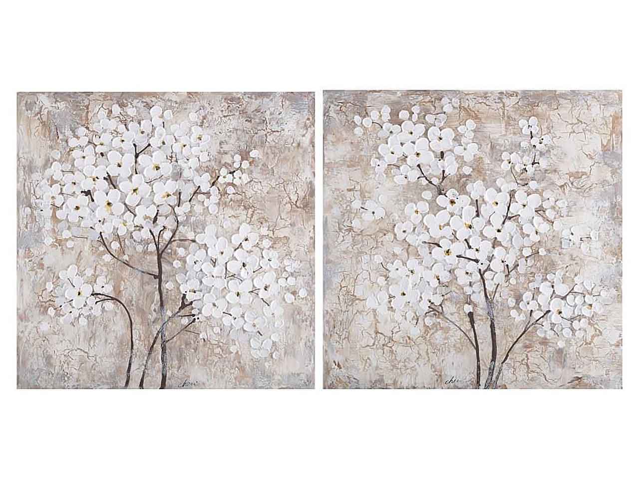 Quadro tela 80x3.5x80cm pino cu-189716