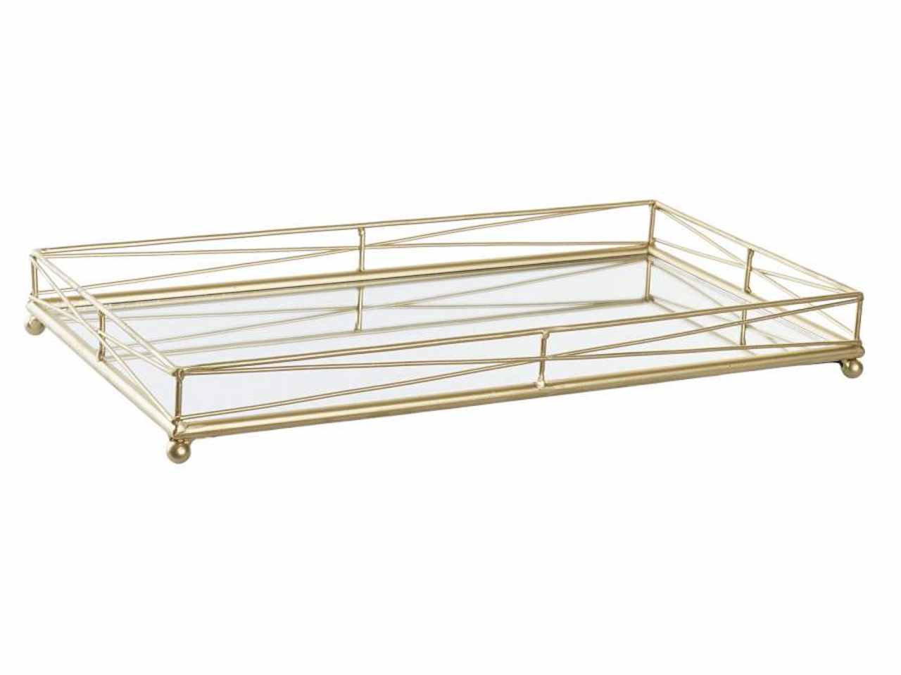 Vassoio met.specchio 40x22x5 bd-192172