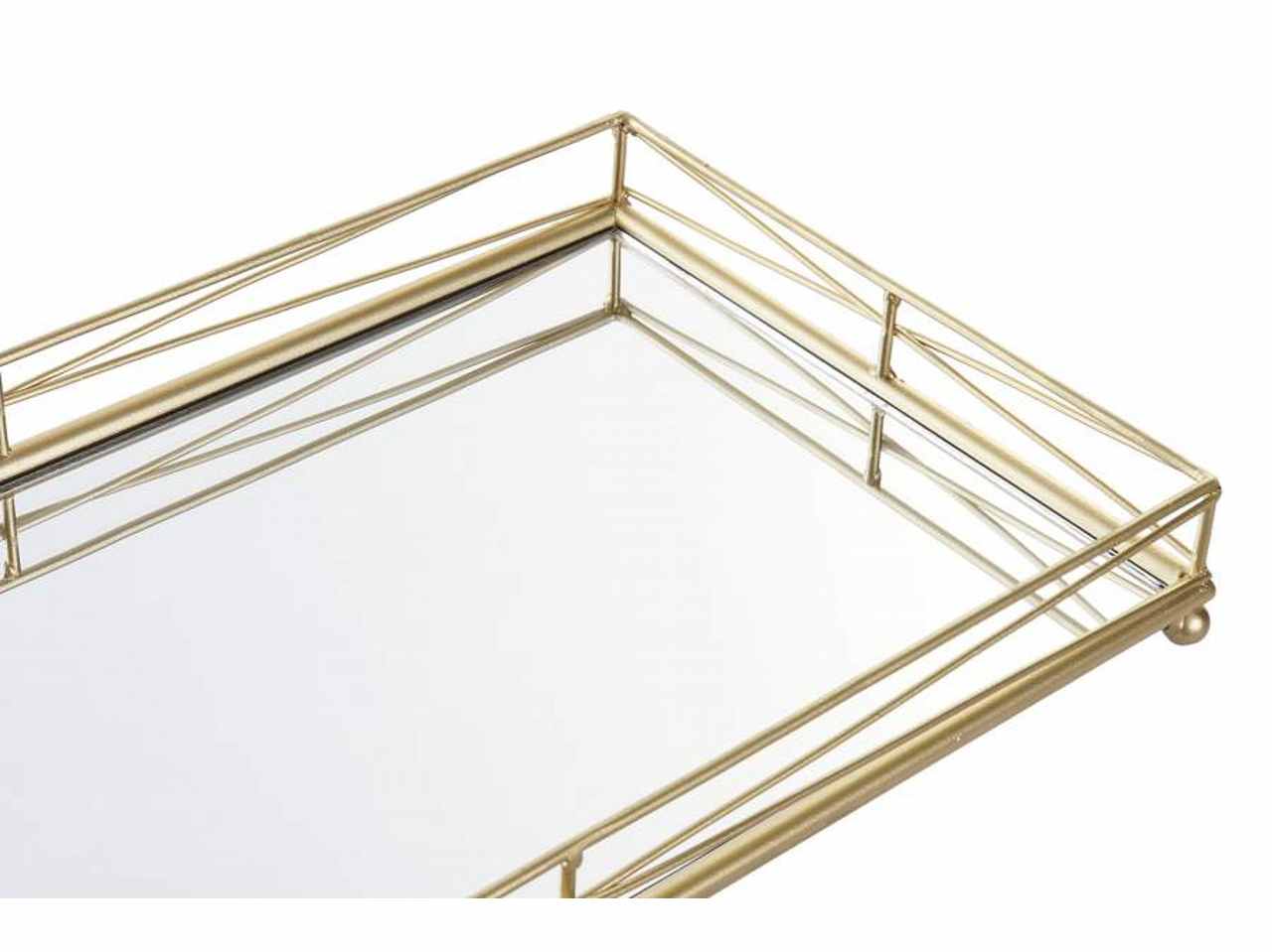 Vassoio met.specchio 40x22x5 bd-192172