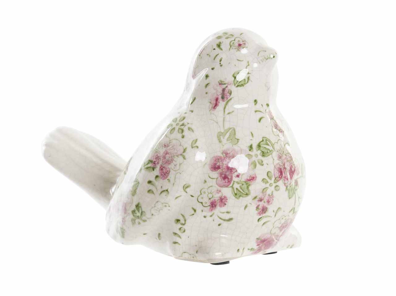 L.fiori uccellino porc.19x11x14 ld-192835