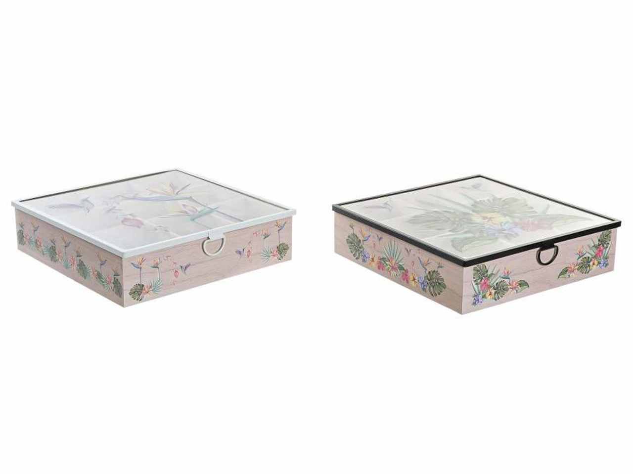Scatola porta the 24x24x6,5cm pc-193012