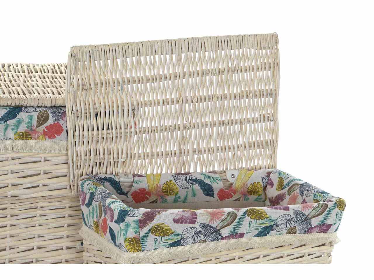 Cesta 5pz vimini multicolore dc-194340