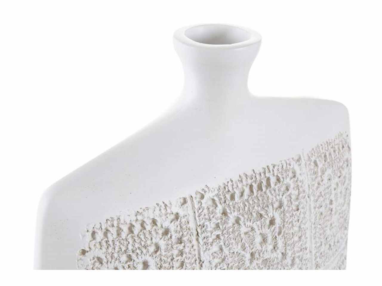 Vaso resina 23x11x58 bianco jr-195241