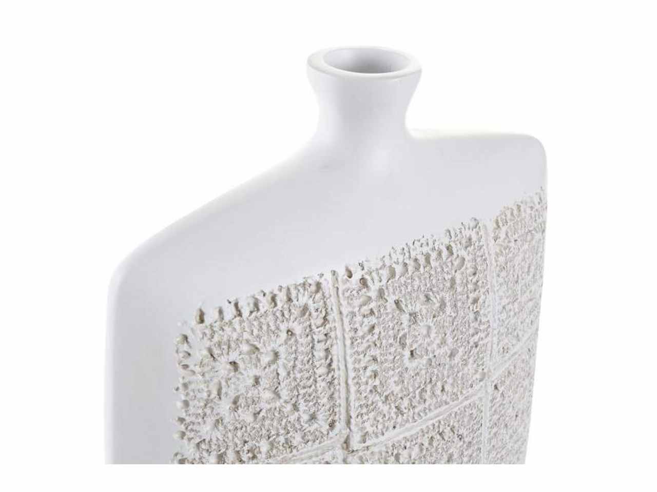 Vaso resina 22x9x40 bianco jr-195242
