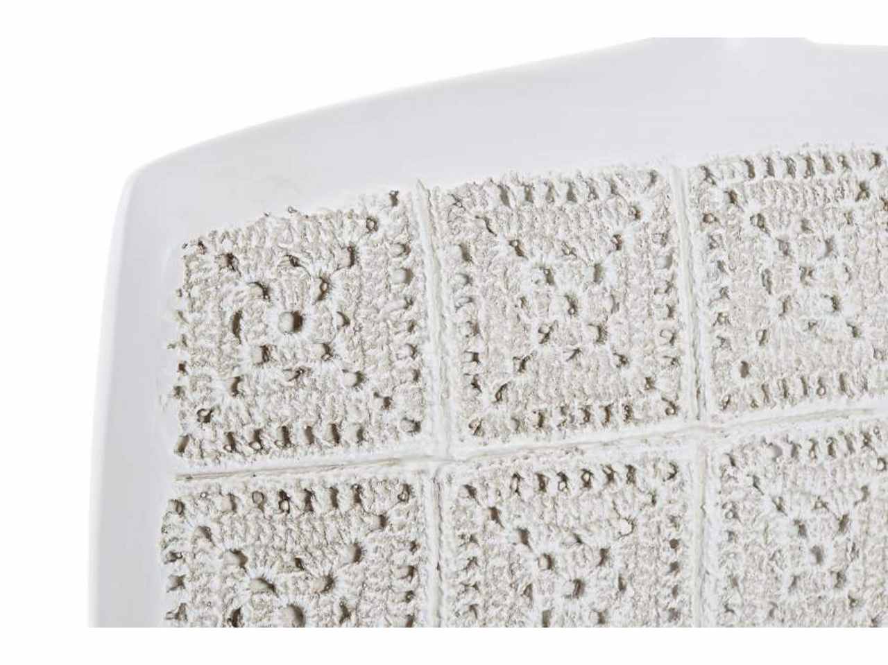 Vaso resina 24x9x25 bianco jr-195243