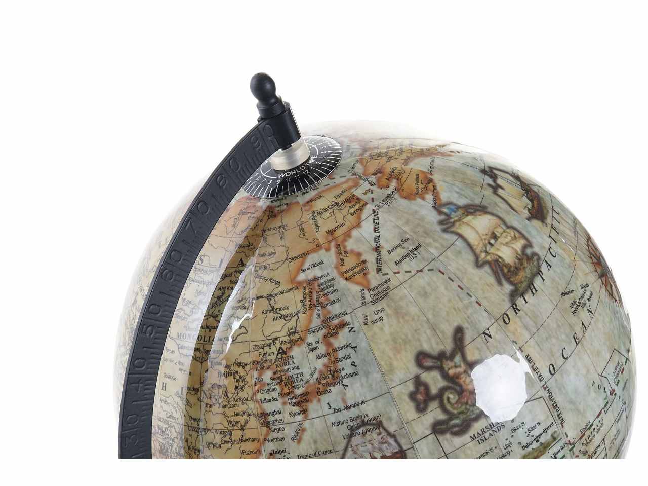 Mappamondo 23x20x33 marrone dh-195479