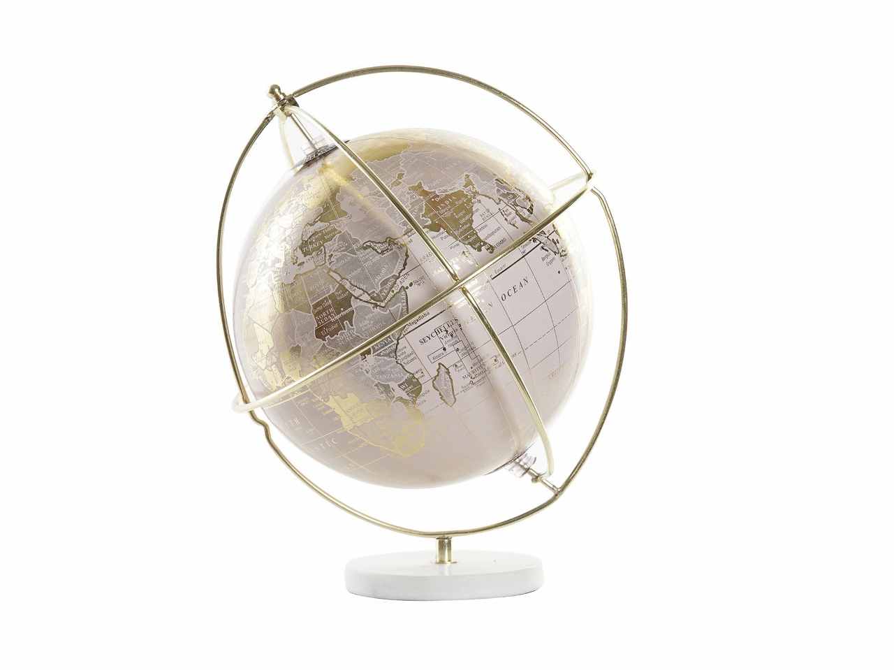 Mappamondo met.22x22x25 rosa dh-195482