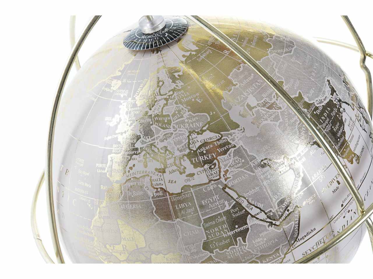 Mappamondo met.22x22x25 rosa dh-195482