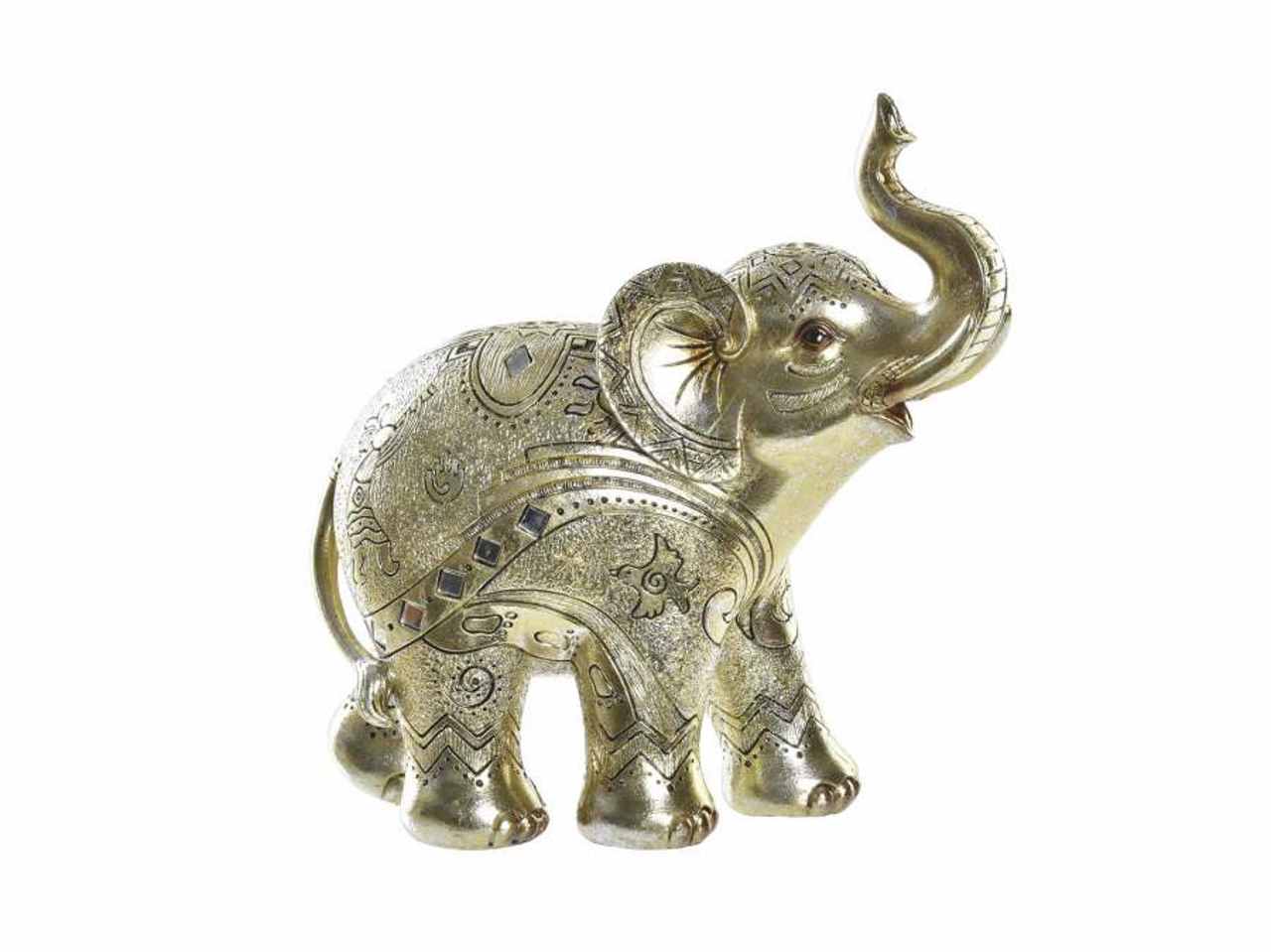 ELEFANTE 24X10X24cm colore oro