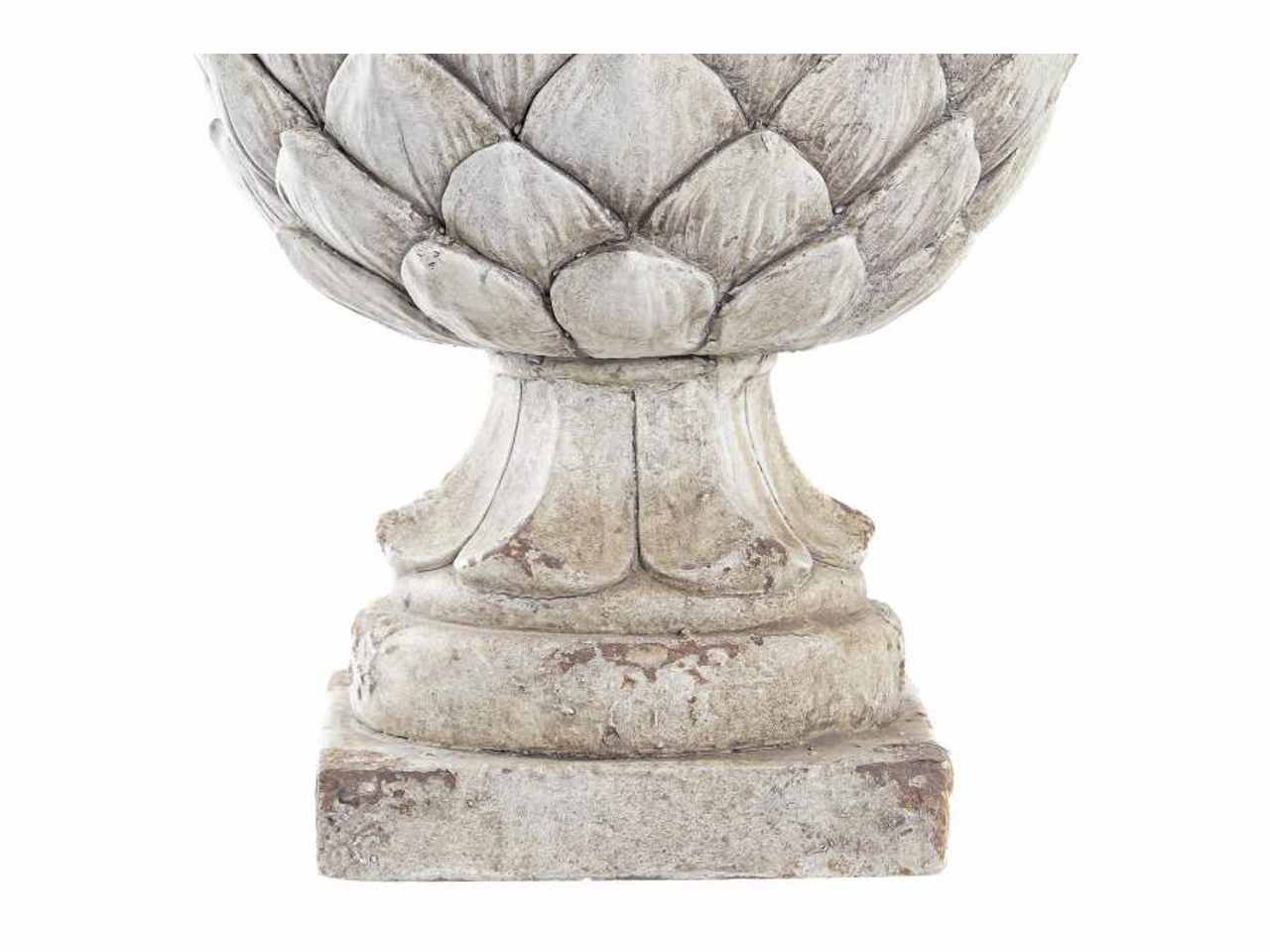 ANANAS INVECCHIATO in MAGNESIO 23X23X41cm BIANCO
