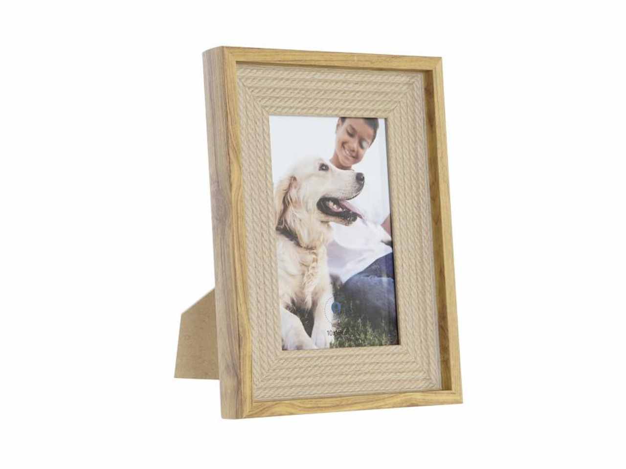 Cornice portafoto 10x15cm mdf 16,5x2x21,5cm naturale