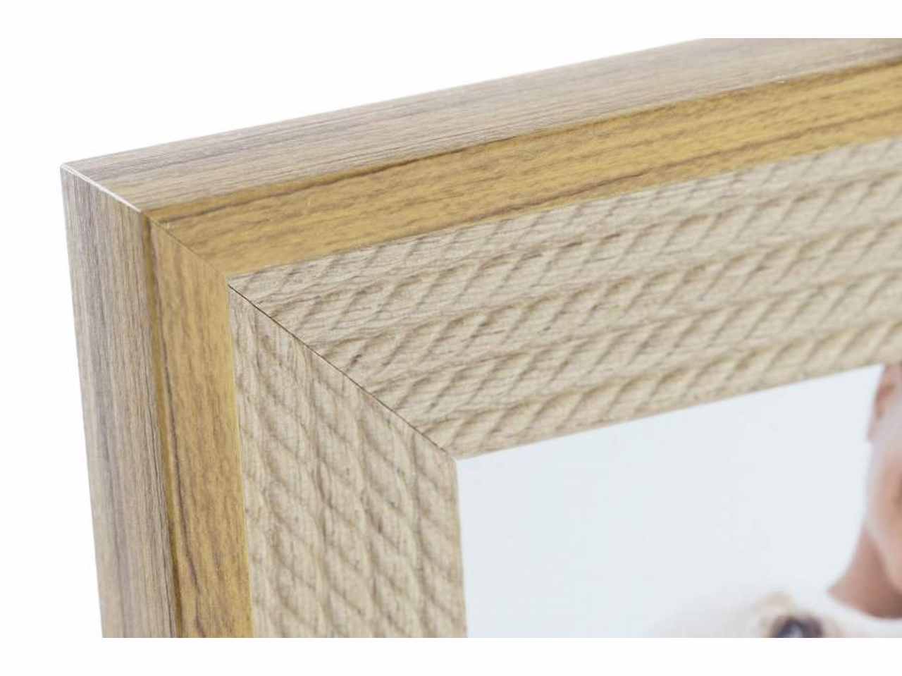 Cornice portafoto 10x15cm mdf 16,5x2x21,5cm naturale