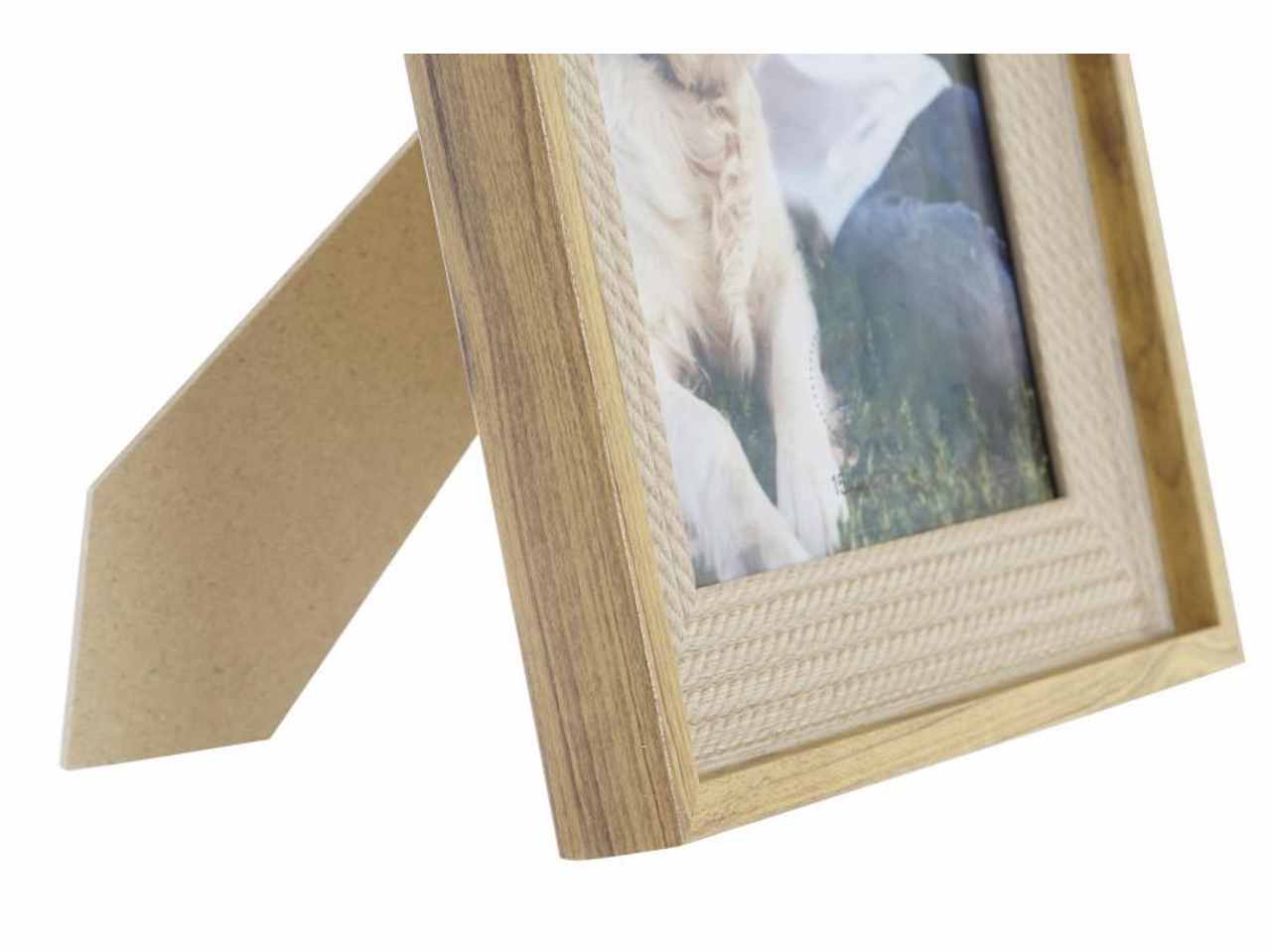 Cornice portafoto 15x20cm mdf 21,5x2x27cm naturale