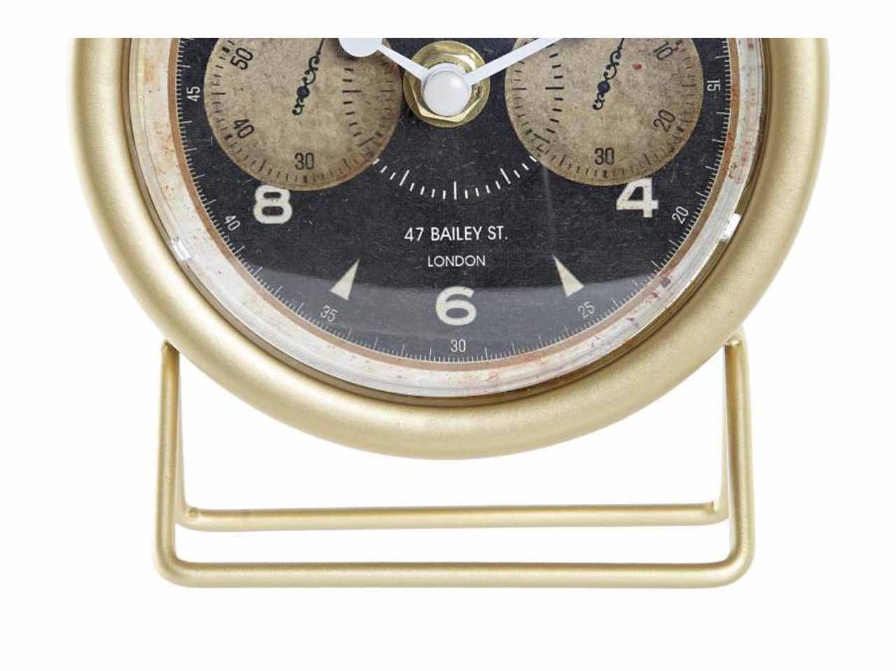 Orologio da tavolo in ferro 12x5x14cm 2 assortimenti
