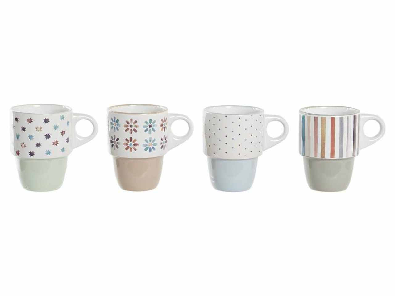 Tazza in porcellana 12x8,5x11,5cm 400ml decoro africa 4 assortimenti