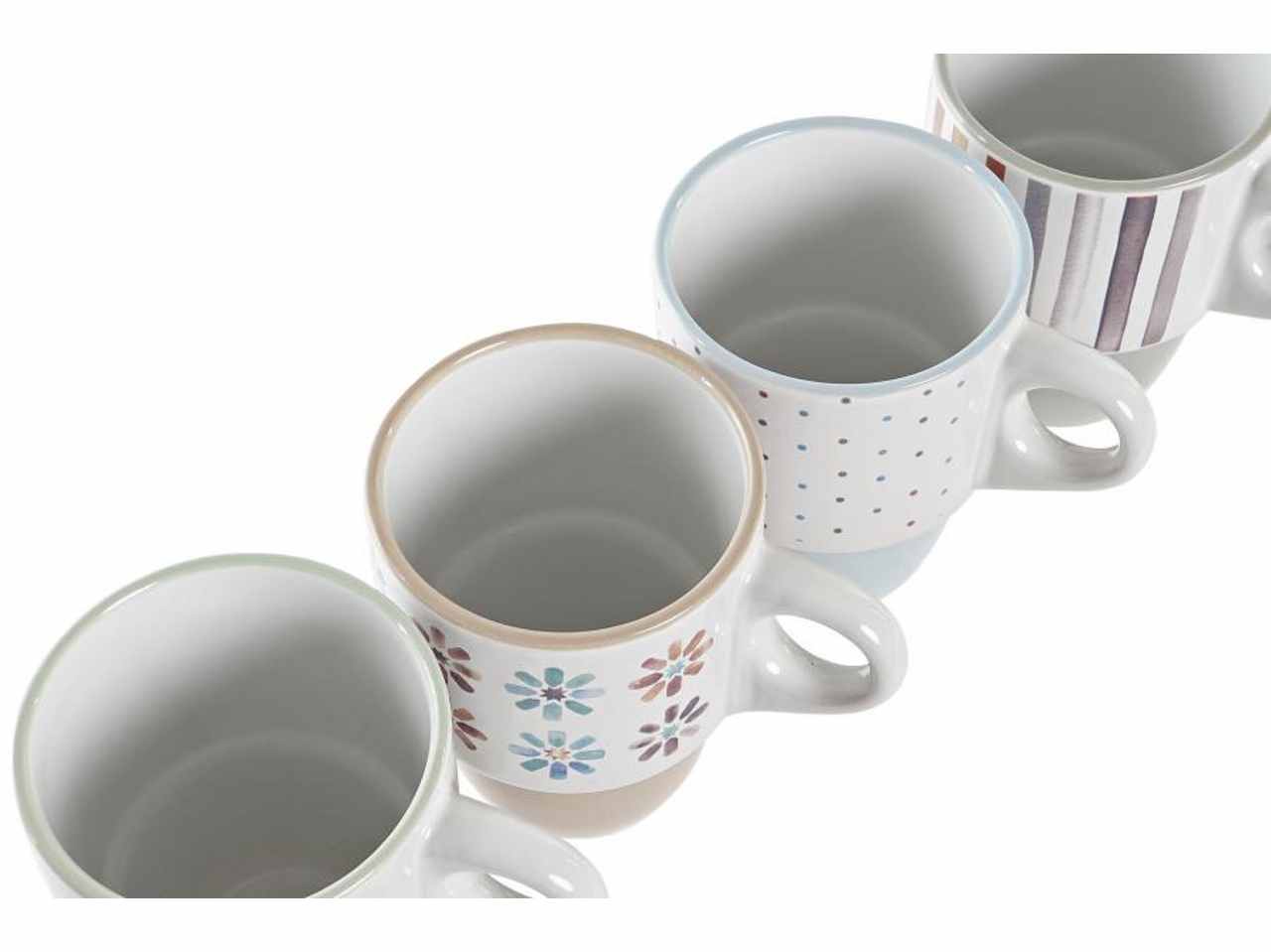 Tazza in porcellana 12x8,5x11,5cm 400ml decoro africa 4 assortimenti
