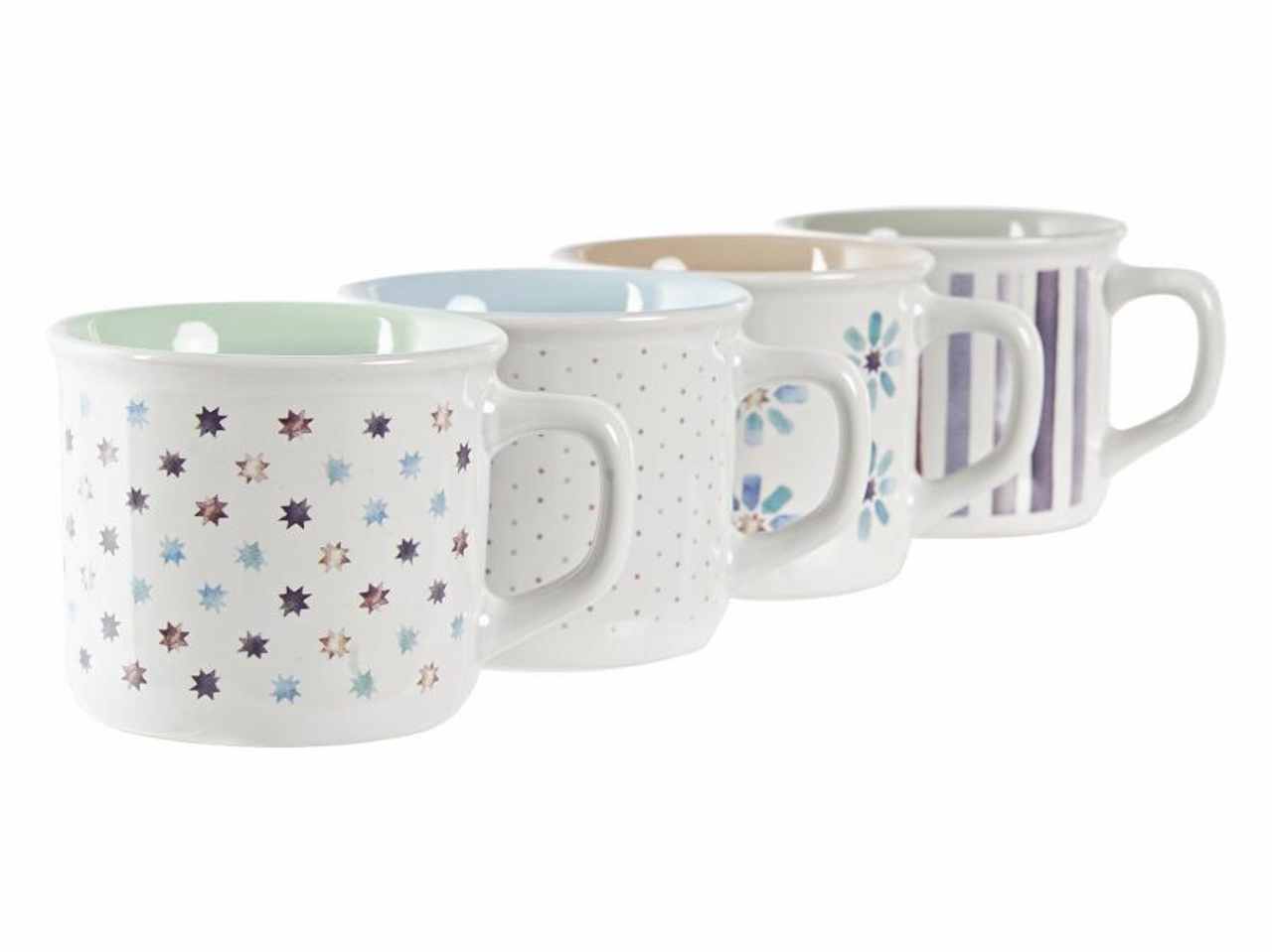 TAZZA GRES PORCELLANA 10,5X8,5X7cm 220ML 4 assortimenti