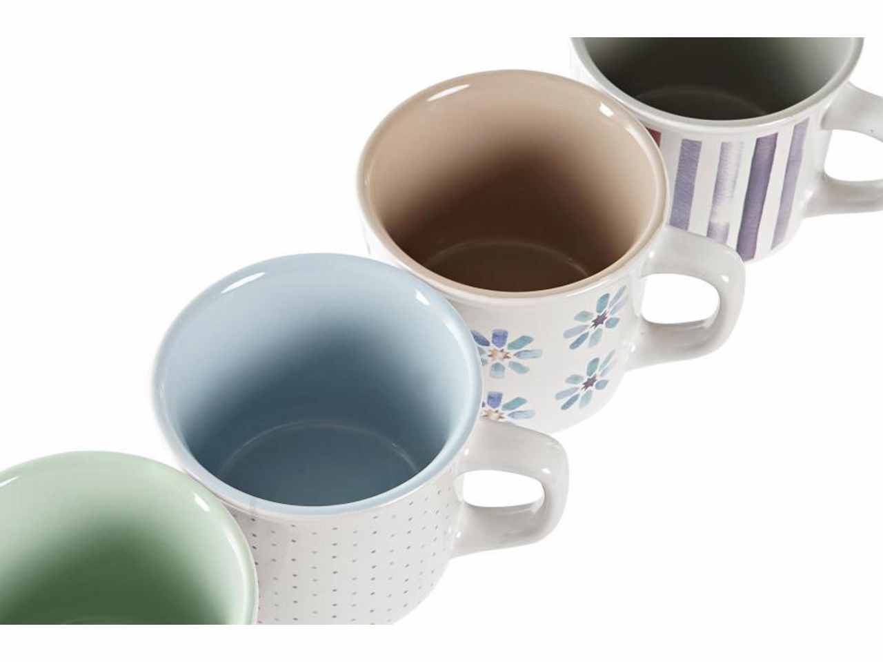 TAZZA GRES PORCELLANA 10,5X8,5X7cm 220ML 4 assortimenti