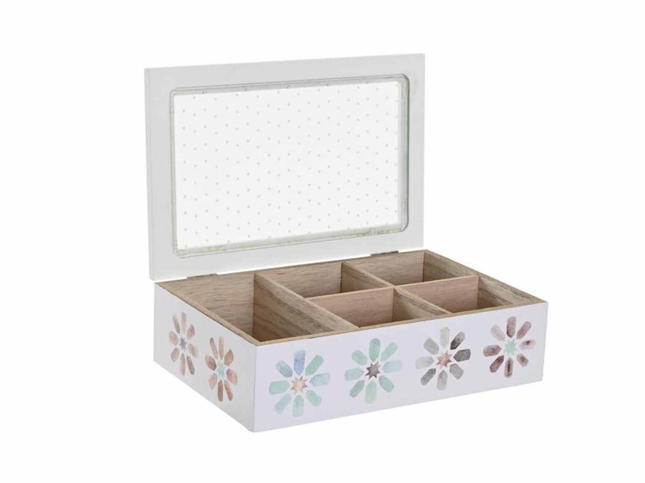 SCATOLA INFUSIONI MDF CRISTALLO 23X15X7cm 2 assortimenti