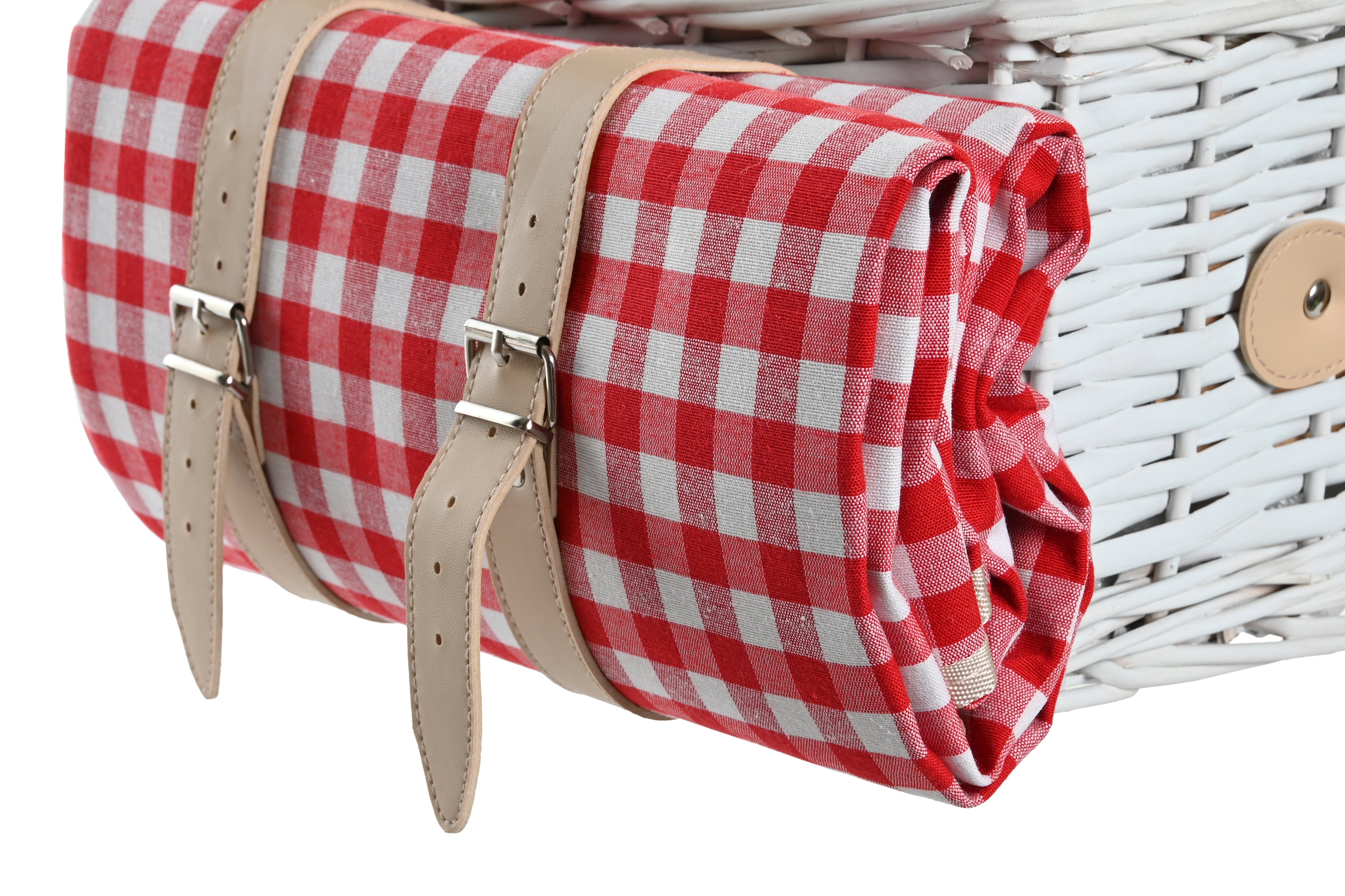 Cesta da picnic set con 16 accessori in vimini 40x28x20cm