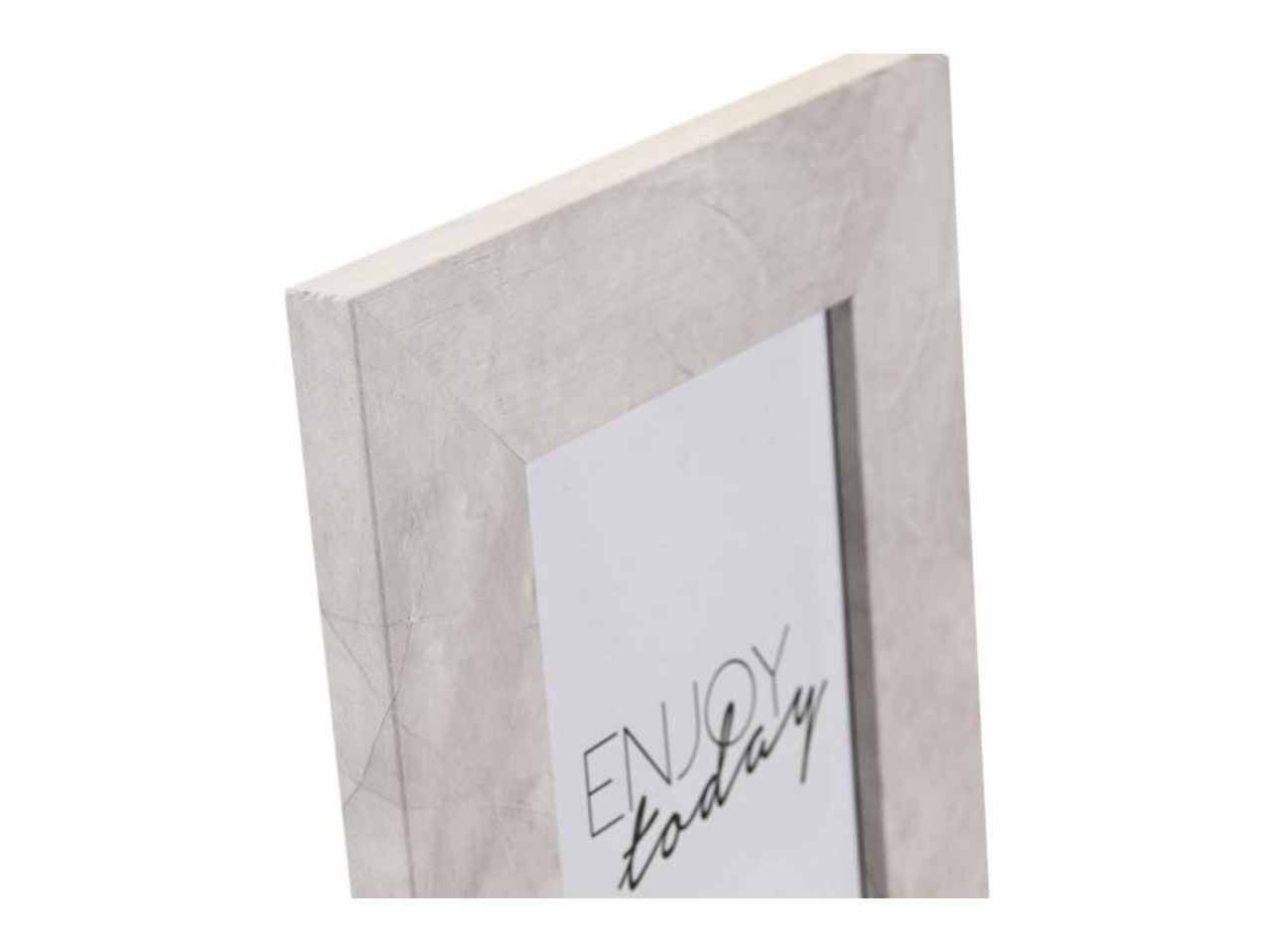 Cornice portafoto 10x15cm mdf cristallo 16x1,5x21cm 2 assortimenti