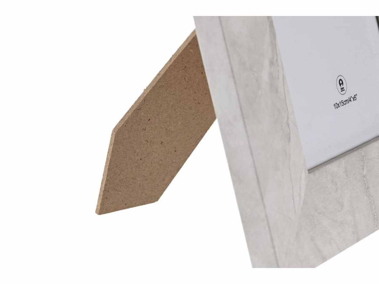 Cornice portafoto 10x15cm mdf cristallo 16x1,5x21cm 2 assortimenti