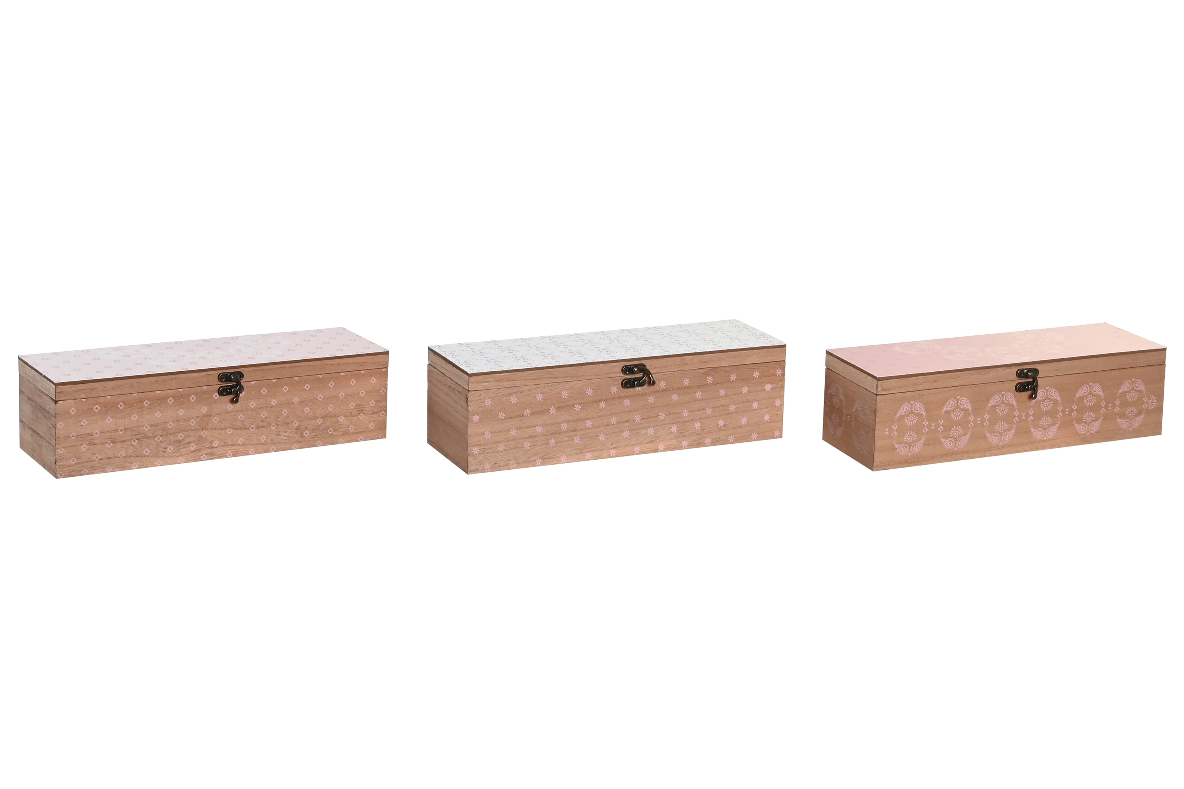 Scatola per infusioni in mdf 30x9x8cm in 3 modelli assortiti