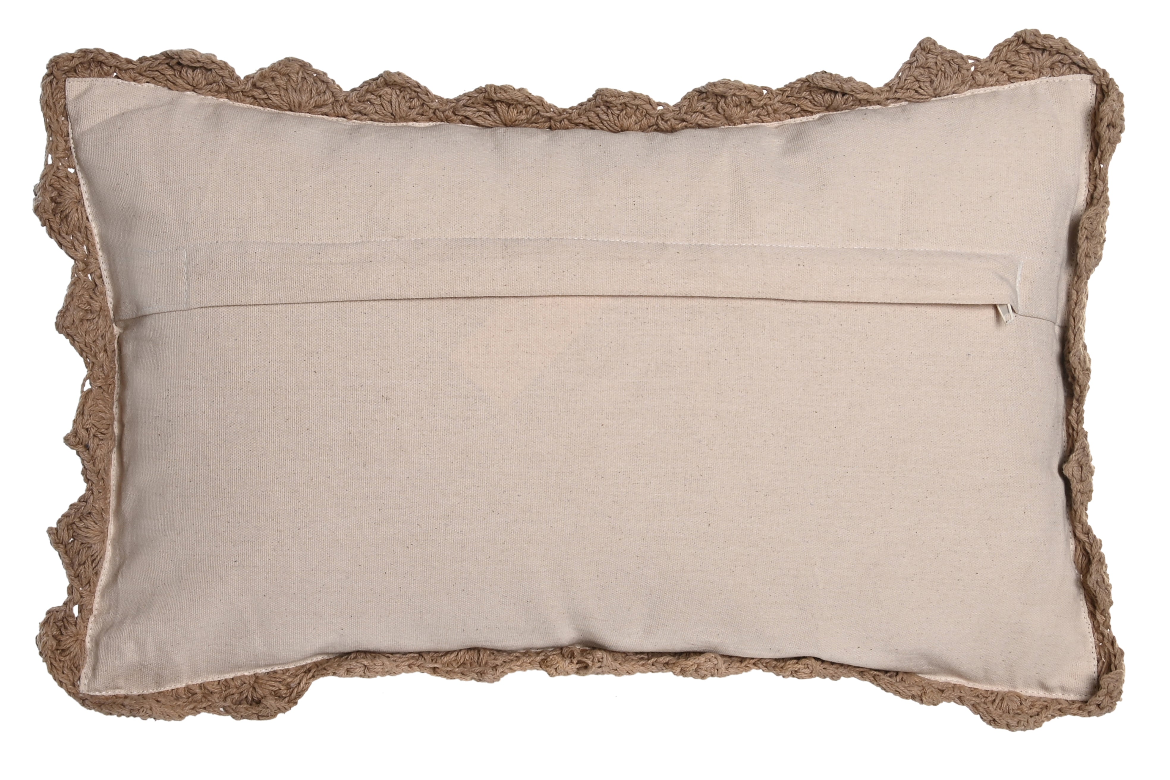 Cuscino in iuta 50x15x30cm 700gr con nodo decorativo in 2 modelli assortiti