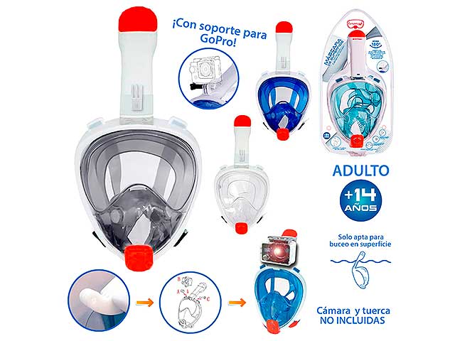 Maschera mare con tubo