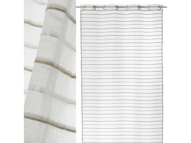 Tenda 140x260cm bianca/grigia 122566