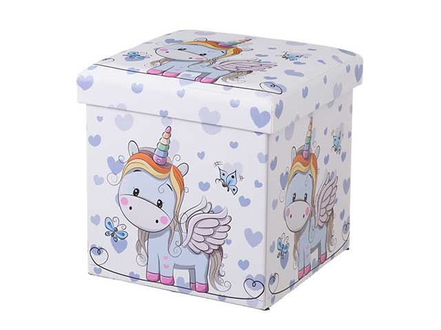 puff baule pieg.uni blue 38x38x38cm 123