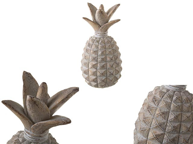 ananas in poliresina 10x10x20,5cm 12578