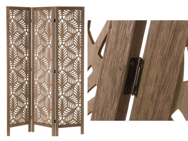 Paravento 120x2x170cm marrone 135010