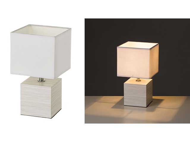lampada legno.14x14x26,50cm 135646