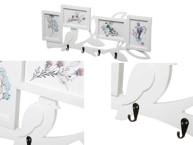 porta foto 4p bianco 63,7x3,30x28cm 136649
