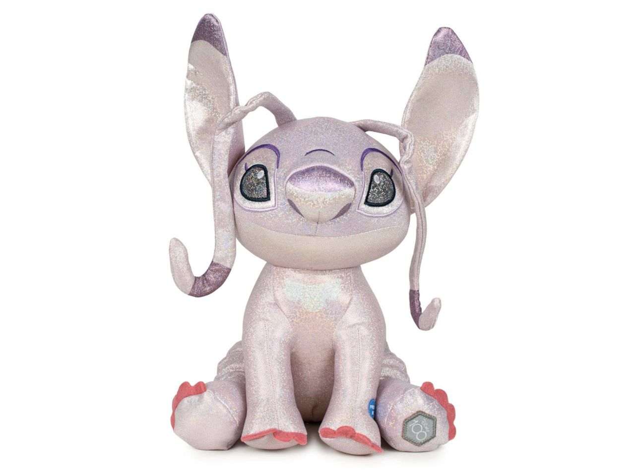 Peluche disney centenario angel cromato stitch colore rosa misura 30cm