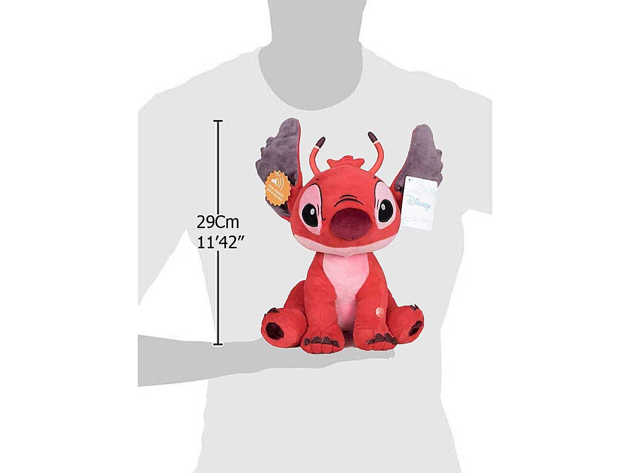 peluche stitch rosso 35cm c/suono 260004792