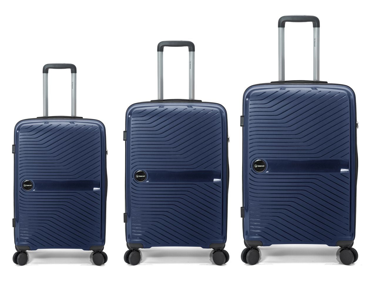 Juego set di 3 trolley con 4 ruote