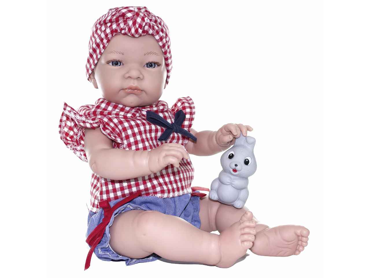 Bambola jenny c/vestito a quadri 47cm lk46215