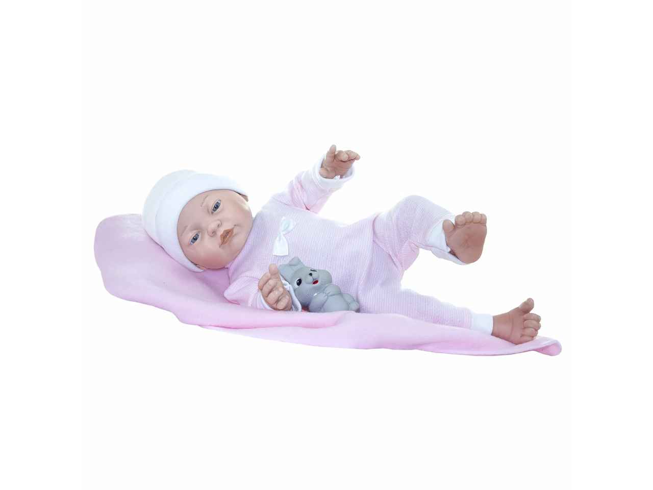 Bambola lucas c/copertina rosa 47cm lk46223